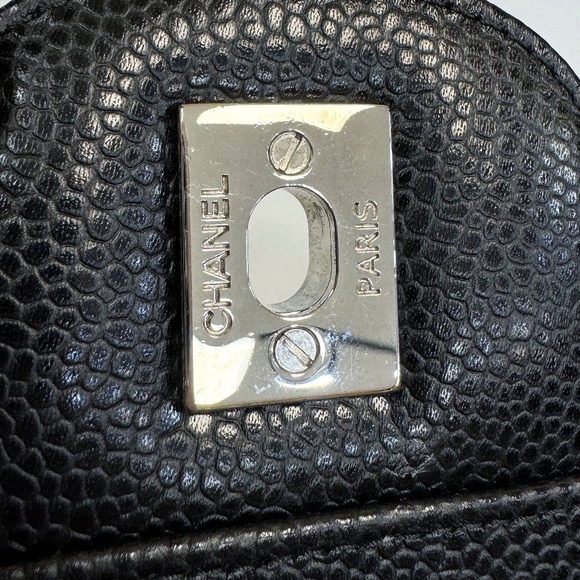 Chanel Black Quilted Caviar Jumbo Classic Double Flap Bag Silver Hardware & card - Picture 10 of 16